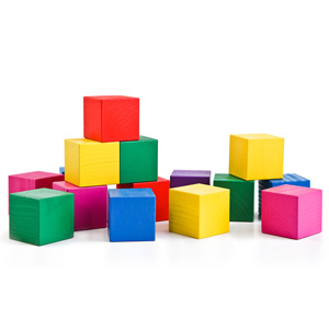 Кубики 20 шт.Цветные (Томск) (2323)  